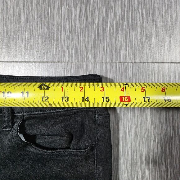 American Eagle Womens Mid-Rise Jegging Black Denim Jeans Distressed Size 4 - Picture 10 of 12